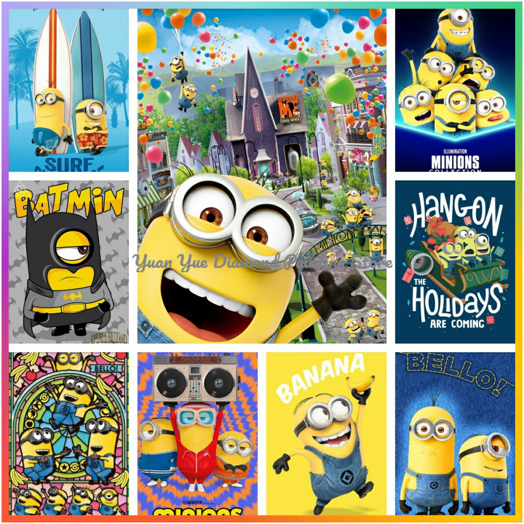 Embroidery Ideas - 1pc frameless Diamond Painting Cute-M-Minions Cartoon
