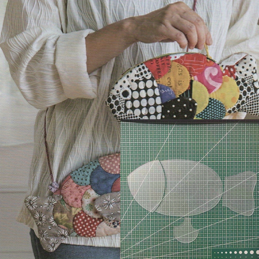 Embroidery Fish - 4Pcs Acrylic Quilting Templates Fish Shell