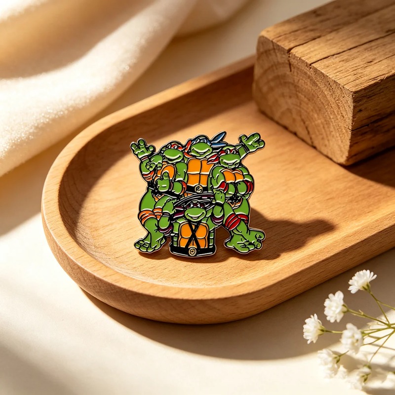Embroidery Fish - Cartoon Teenage Mutant Ninja Turtles Enamel