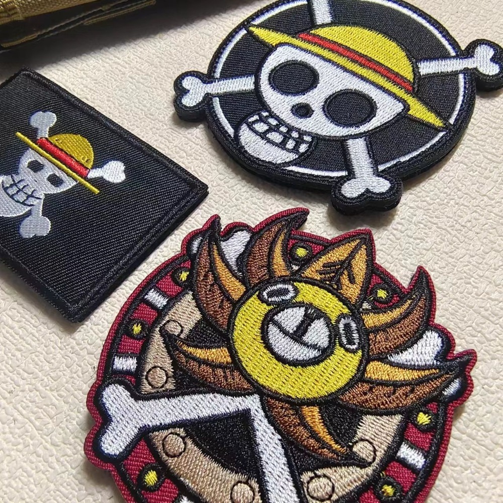 Embroidery Patches - One Piece Cartoon sleeve patch embroidery
