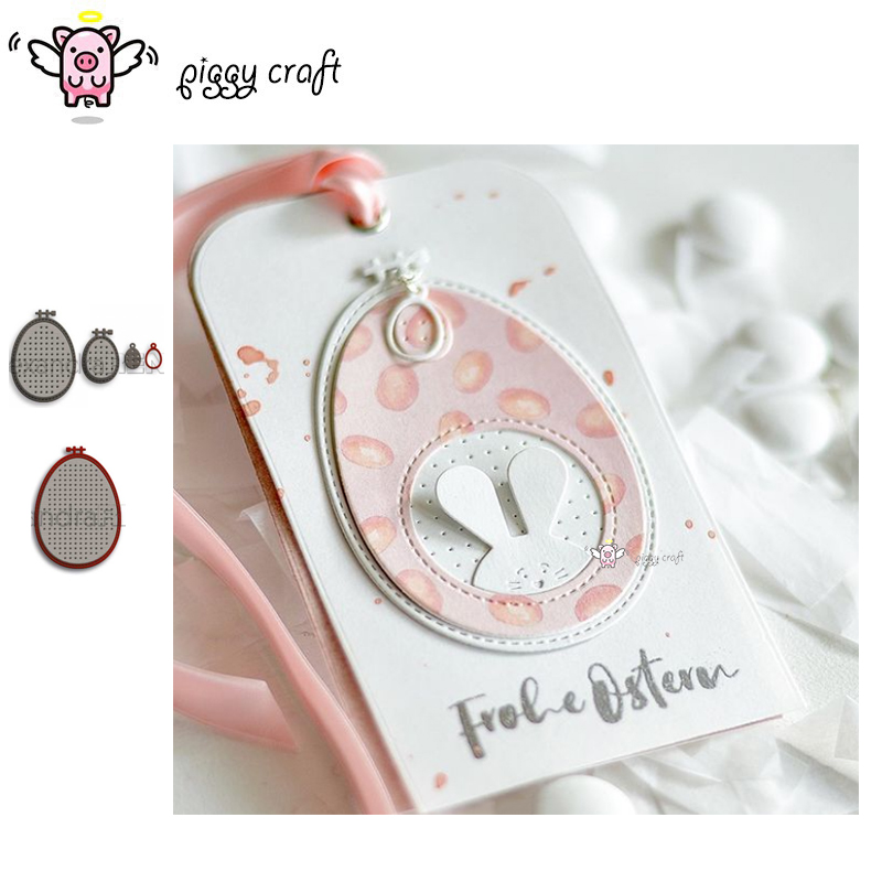 Embroidery Egg - Hình Heo Con Thủ Công Cắt