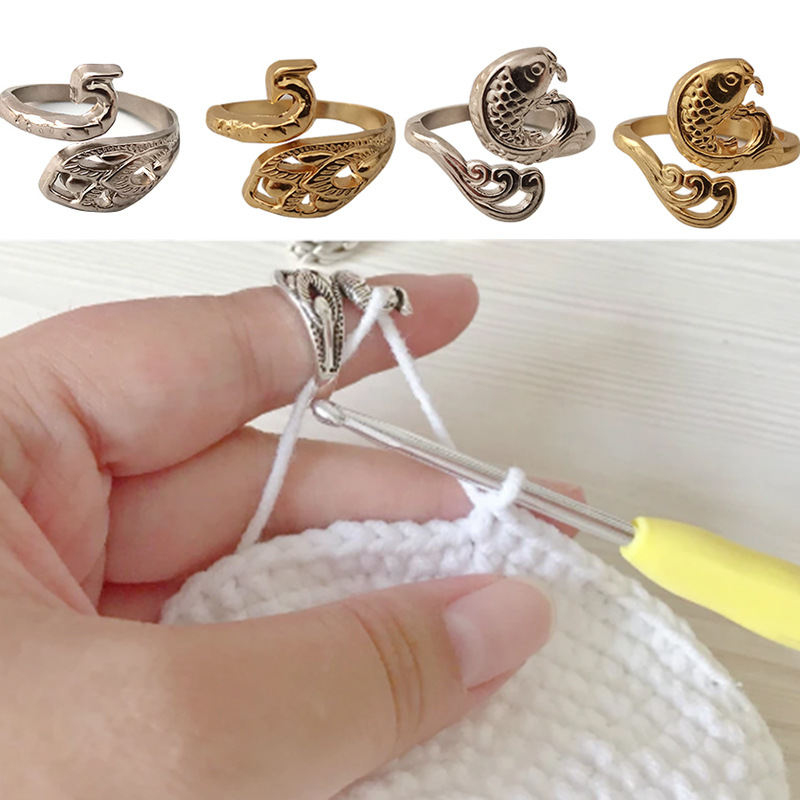 Embroidery Fish - Ring Knitting Loop Crochet Tool Adjustable