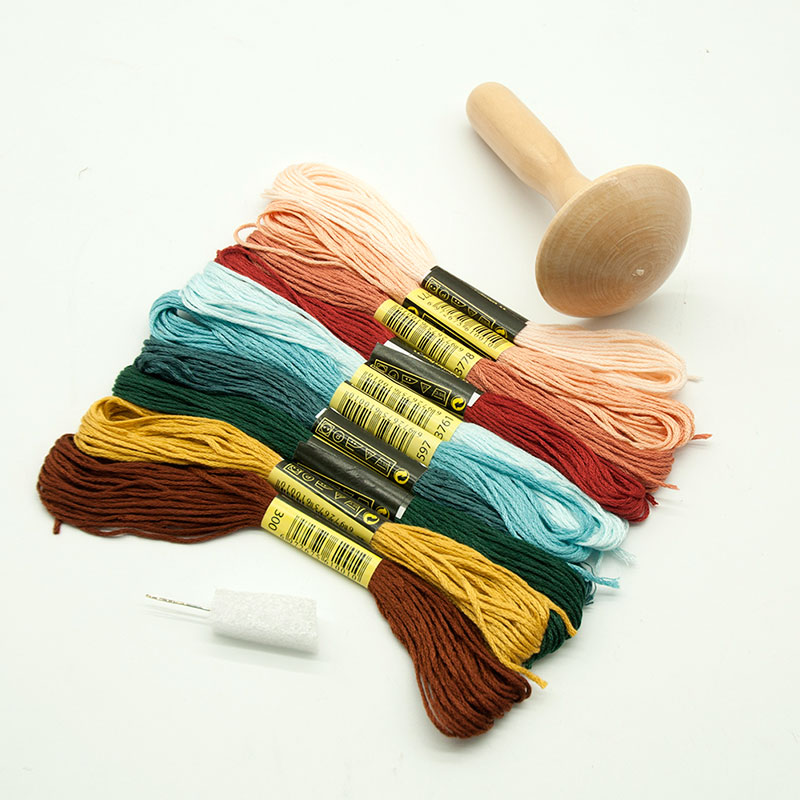 Embroidery Egg - Darning Tiếp Liệu Bộ Gỗ Darning