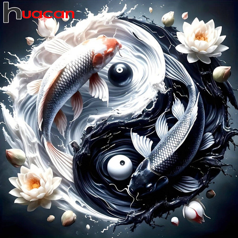 Embroidery Fish - Huacan New Diamond Painting Fish Full