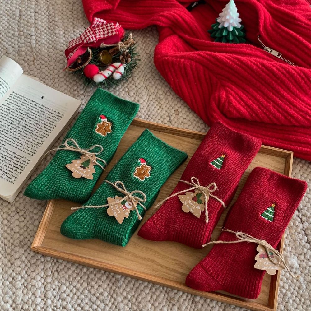 Embroidery Youtube - Cotton Christmas Embroidery Socks Gingerbread Man