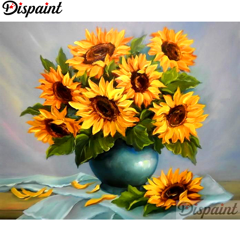 Dispaint Full Square/Round Dri - đánh giá và giá Embroidery Yellow Flower
