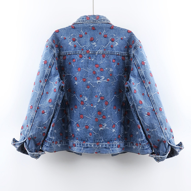 Vintage Embroidery Blue Loose  - đánh giá và giá Embroidery Jacket Jeans