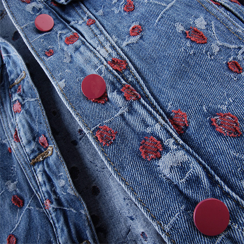 Vintage Embroidery Blue Loose  - đánh giá và giá Embroidery Jacket Jeans