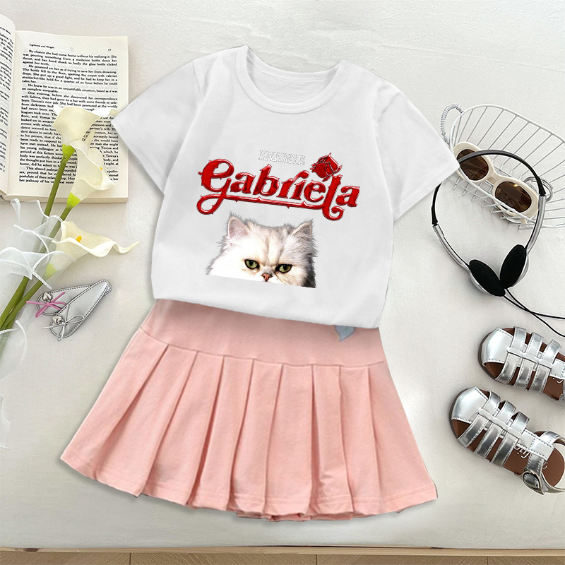 Fashion K POP K-KATSEYE T-shir - đánh giá và giá Embroidery Skirt