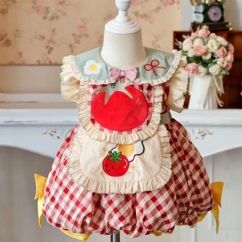 Cottagecore Kids Lolita Dress  - đánh giá và giá Embroidery Egg