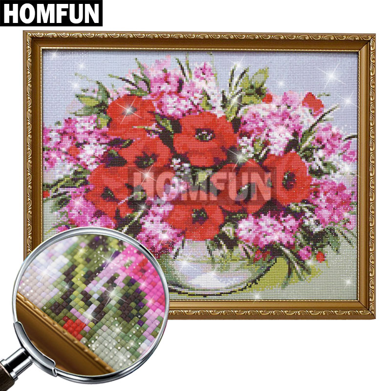HOMFUN 5D DIY Diamond Painting - đánh giá và giá Embroidery Yellow Flower