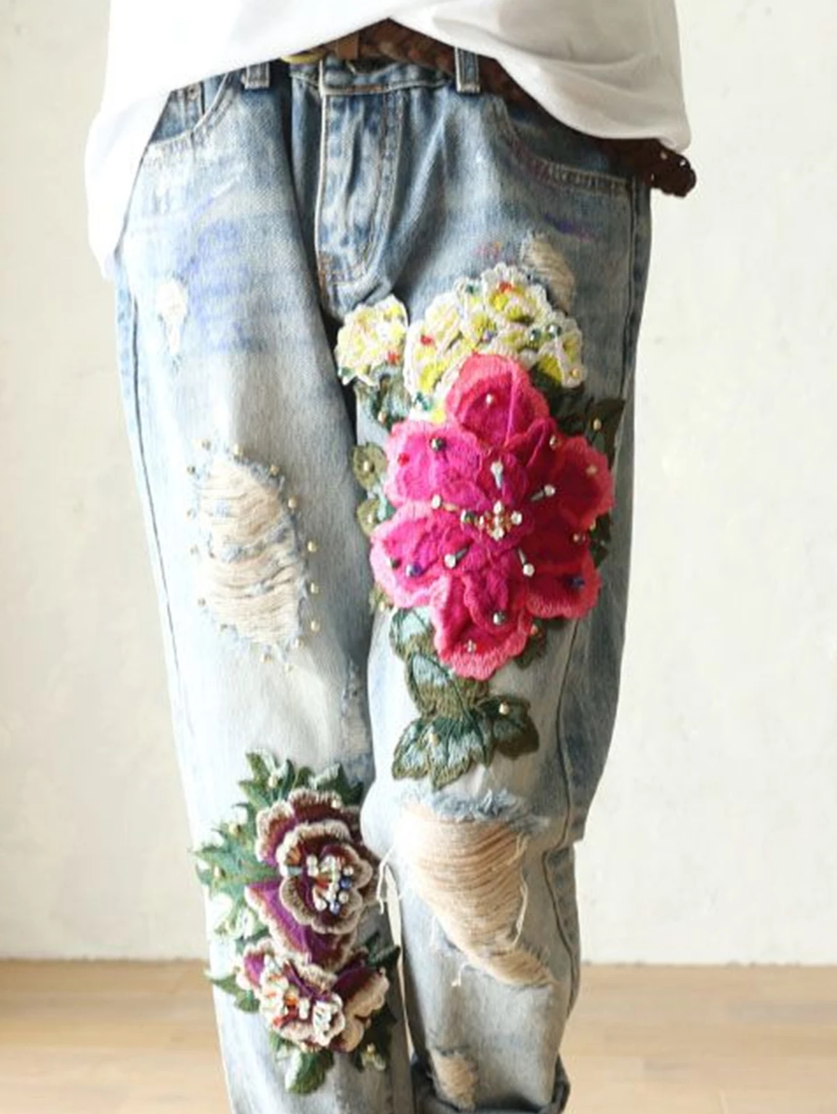Women's Elegant Floral Embroid - đánh giá và giá Embroidery Effect