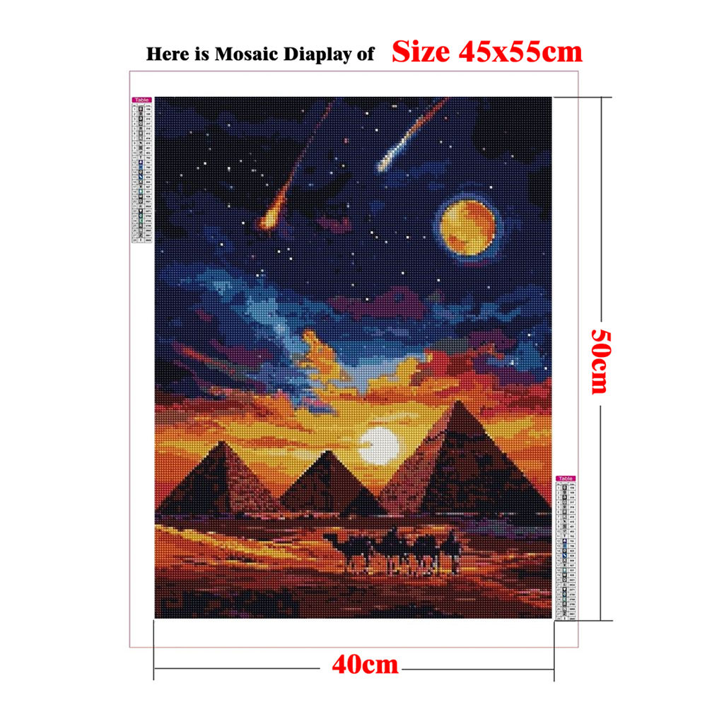 Diamond Painting Kit Great Pyr - đánh giá và giá Embroidery In Egypt