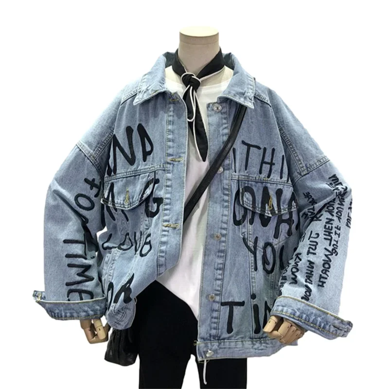 Autumn Korean Letter Embroider - đánh giá và giá Embroidery Jacket Jeans