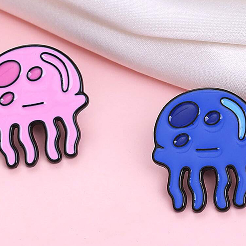 Kawaii Jellyfish Metal Badges  - đánh giá và giá Embroidery Fish