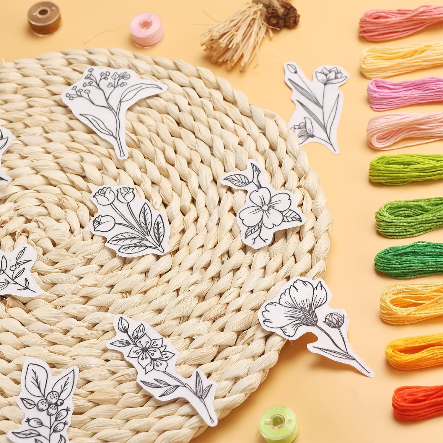 50Pcs Water Soluble Embroidery - đánh giá và giá Embroidery Ideas