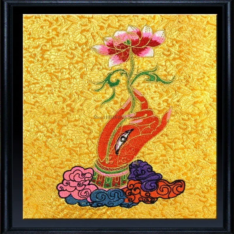 42CM Double Embroidery Satin F - đánh giá và giá Embroidery Cloth