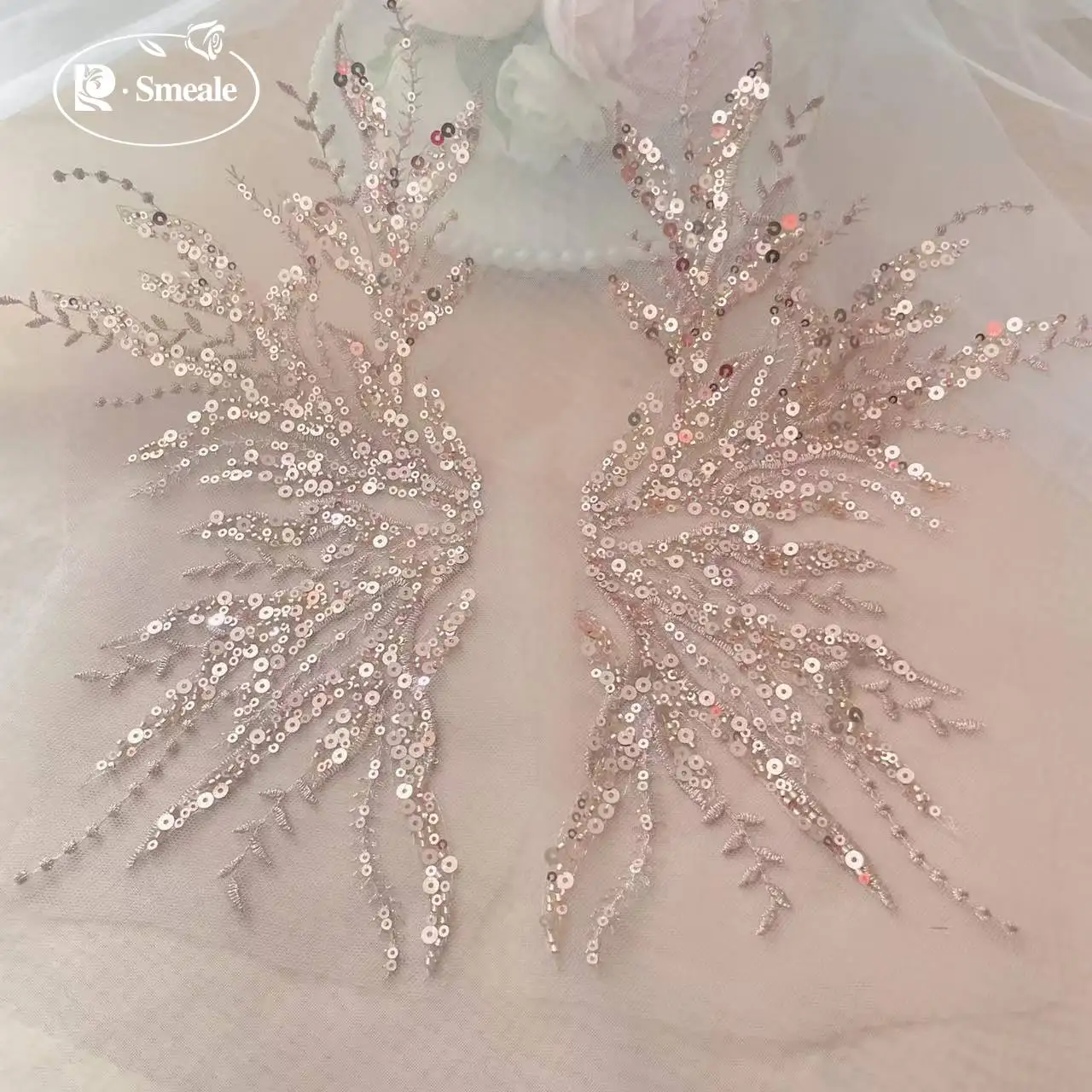 5Pair-2Pair.Rose Gold Sequin T - đánh giá và giá Embroidery Youtube
