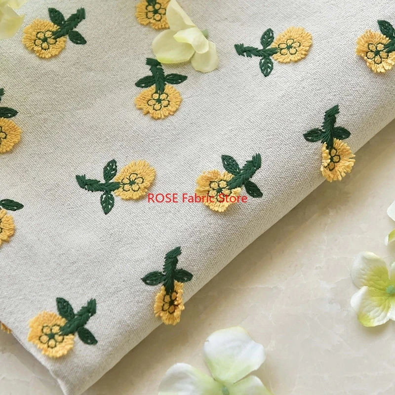 Ins-inspired 3D Small Yellow F - đánh giá và giá Embroidery Yellow Flower