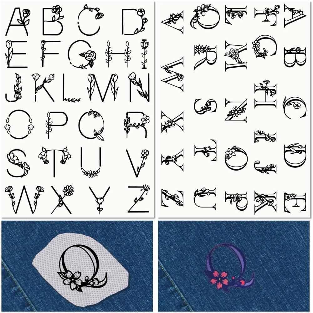 Letter A-Z Water Soluble Embro - đánh giá và giá Embroidery Stitch