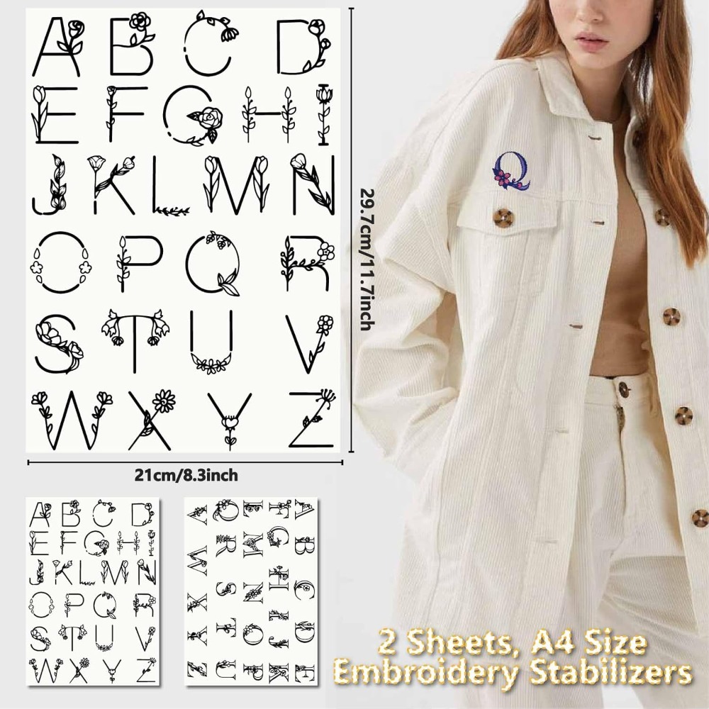 Letter A-Z Water Soluble Embro - đánh giá và giá Embroidery Stitch