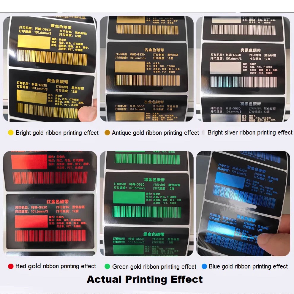 Color Golden Foil Resin Ribbon - đánh giá và giá Transfer Paper Carbon