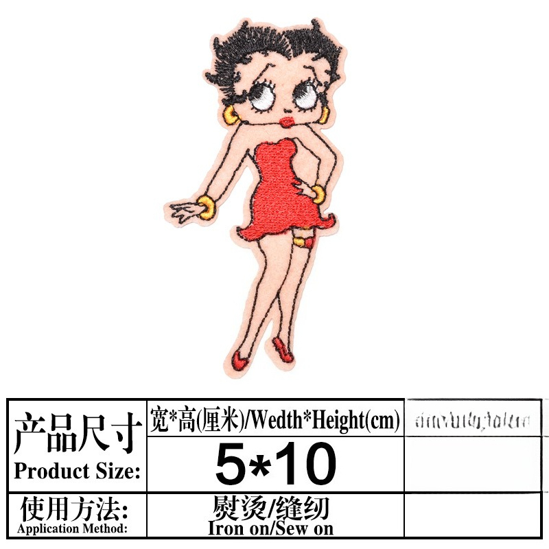 Betty Boop Patch High Color Va - đánh giá và giá Embroidery Patches