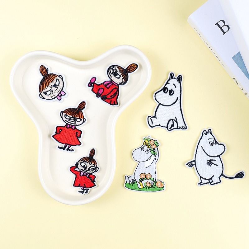 Moomin Cute Cartoon Embroidere - đánh giá và giá Embroidery Patches