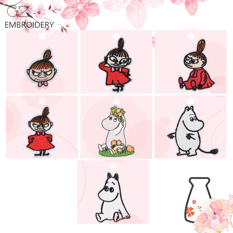 Moomin Cute Cartoon Embroidere - đánh giá và giá Embroidery Patches
