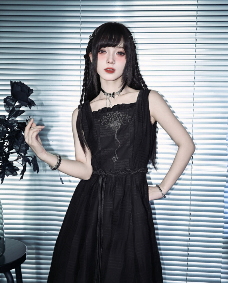 New Crinoid Embroidery Black D - đánh giá và giá Embroidery Skirt