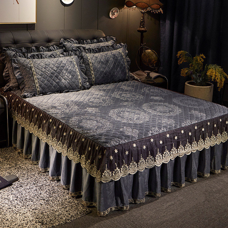 Châu Âu Đầm Ren Nhung Drap Giư - đánh giá và giá Embroidery Ai