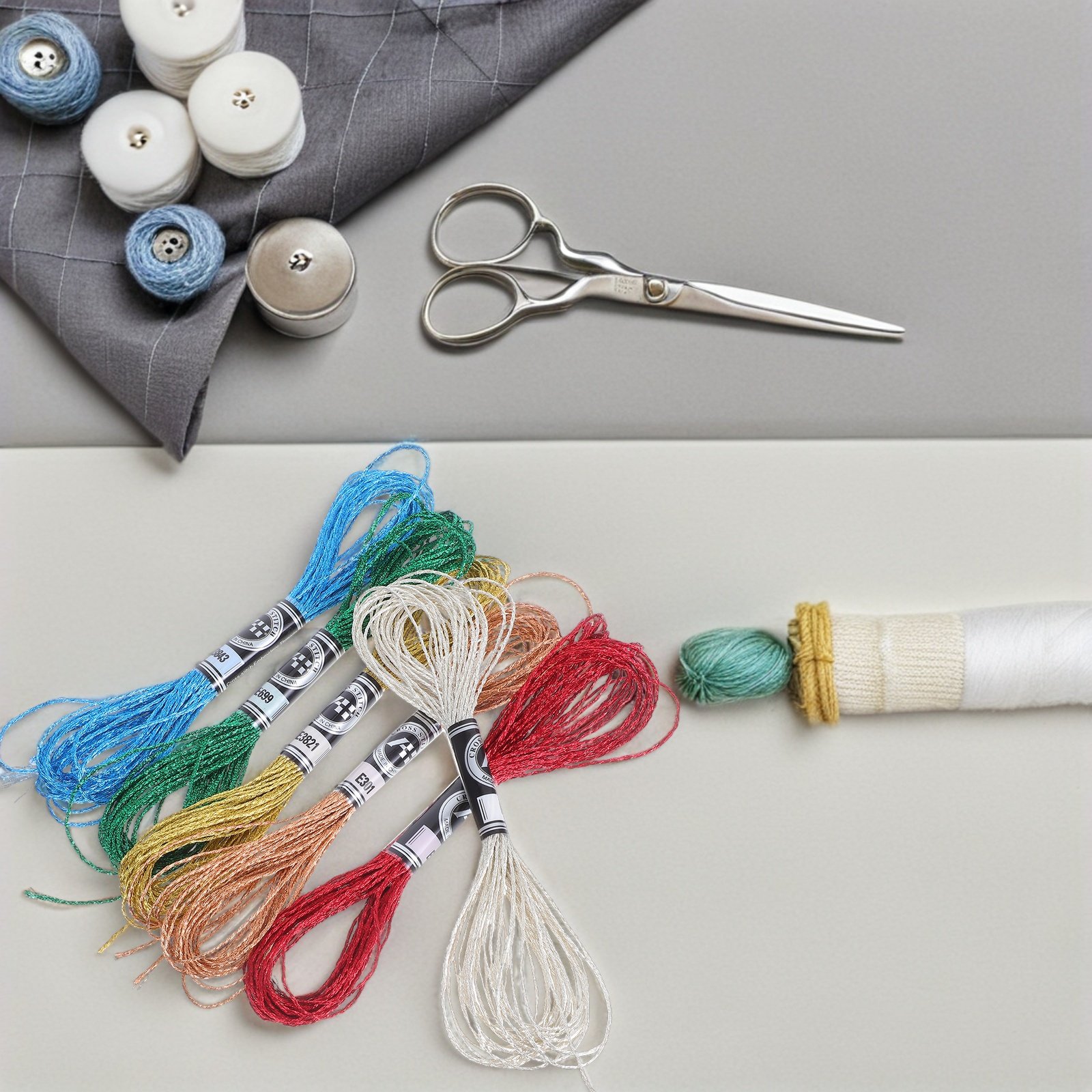 6Pcs Luxurious Metallic Embroi - đánh giá và giá Embroidery Stitch