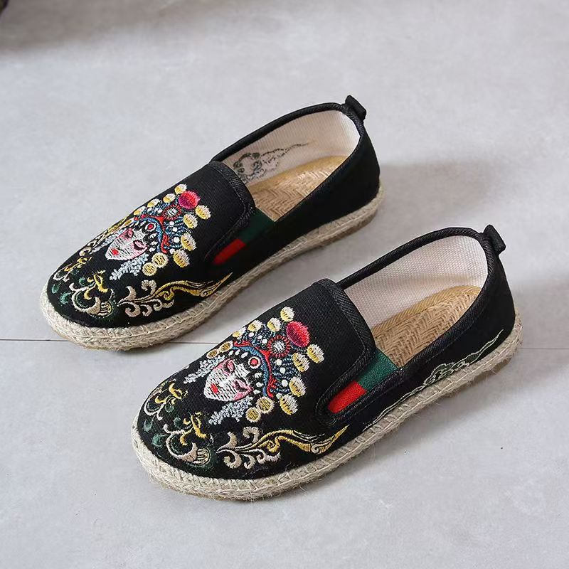 Women Flat Sole Embroidered Cl - đánh giá và giá Embroidery Cloth