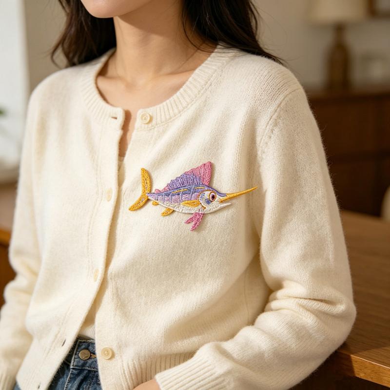 Dolphin Jellyfish Summer Sea F - đánh giá và giá Embroidery Fish