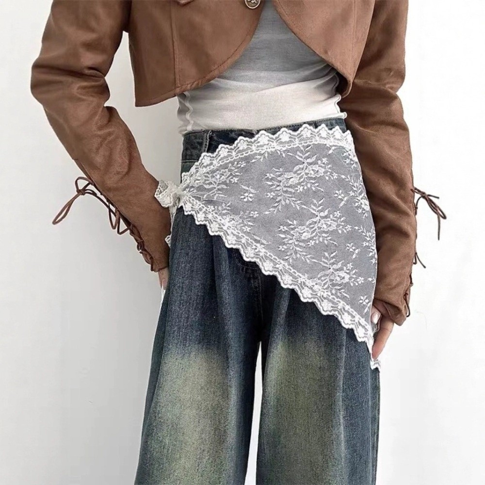 Harajuku Y2K Triangle Apron Em - đánh giá và giá Embroidery Skirt