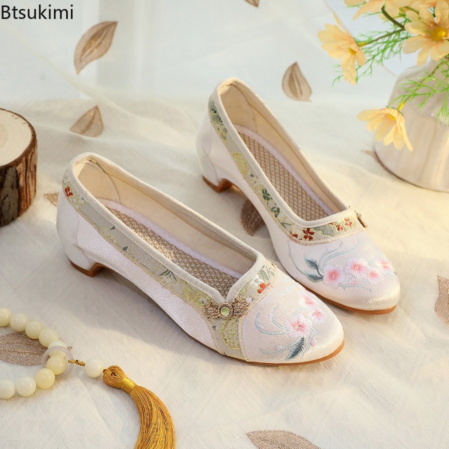 2026 New Women's Shoes Ethnic  - đánh giá và giá Embroidery Cloth