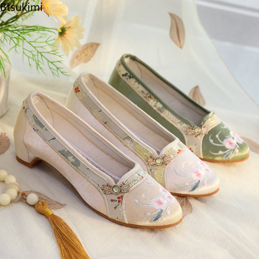 2026 New Women's Shoes Ethnic  - đánh giá và giá Embroidery Cloth