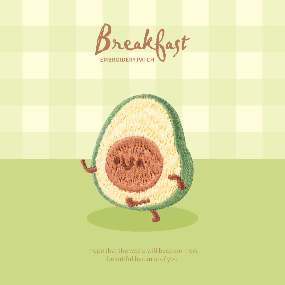 1 Piece Cute Breakfast Patch,  - đánh giá và giá Embroidery Egg