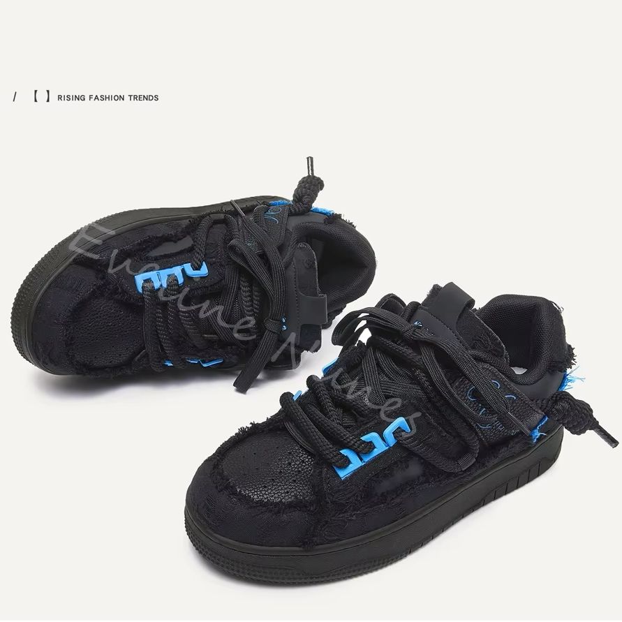 Black Frayed Raw Edge Platform - đánh giá và giá Embroidery Stitch