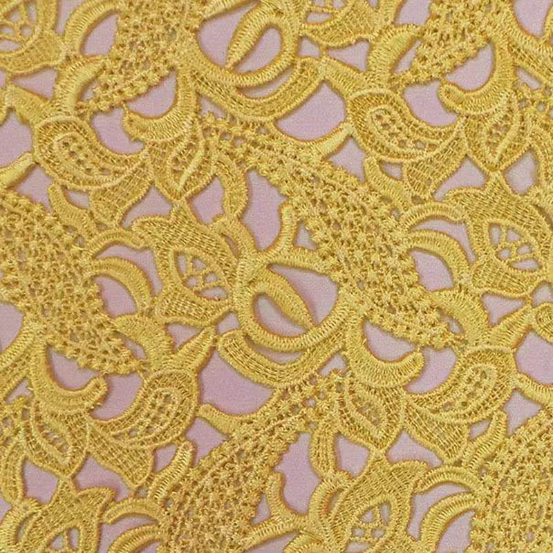 high-end lace cloth yellow ste - đánh giá và giá Embroidery Yellow Flower