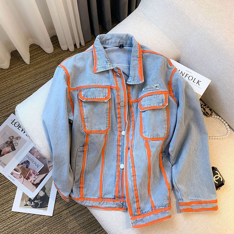 Retro Women Striped Graffiti C - đánh giá và giá Embroidery Jacket Jeans