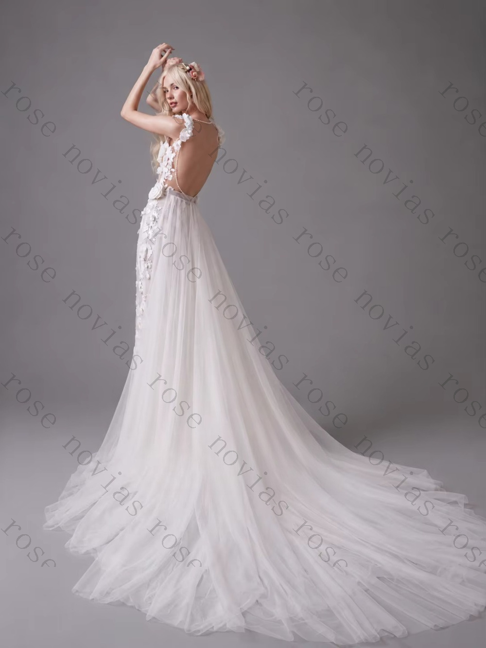 Customized 3D Flower Lace Back - đánh giá và giá Embroidery Online Design
