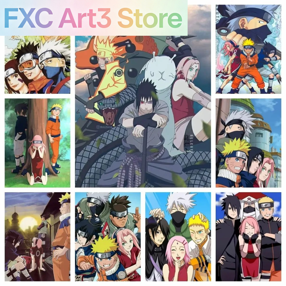 Frameless 1pc Naruto Class Sev - đánh giá và giá Embroidery Canvas