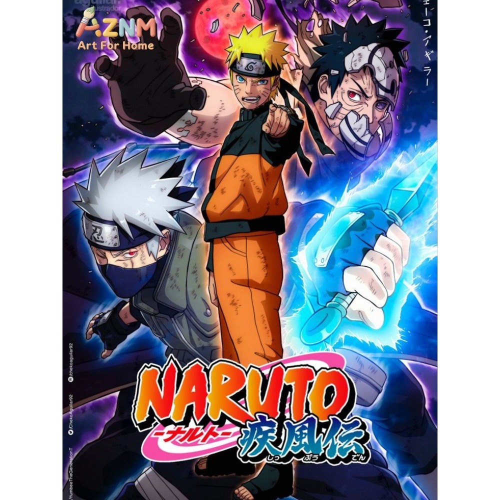 Frameless 1pc Naruto Class Sev - đánh giá và giá Embroidery Canvas
