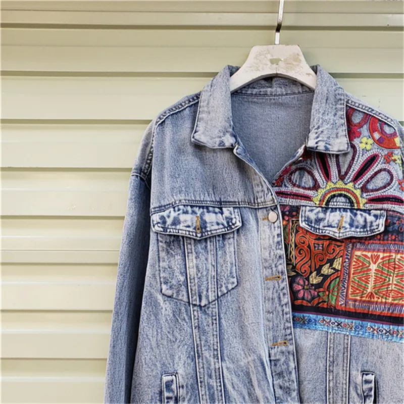 Bohemia Embroidery Splicing Bi - đánh giá và giá Embroidery Jacket Jeans