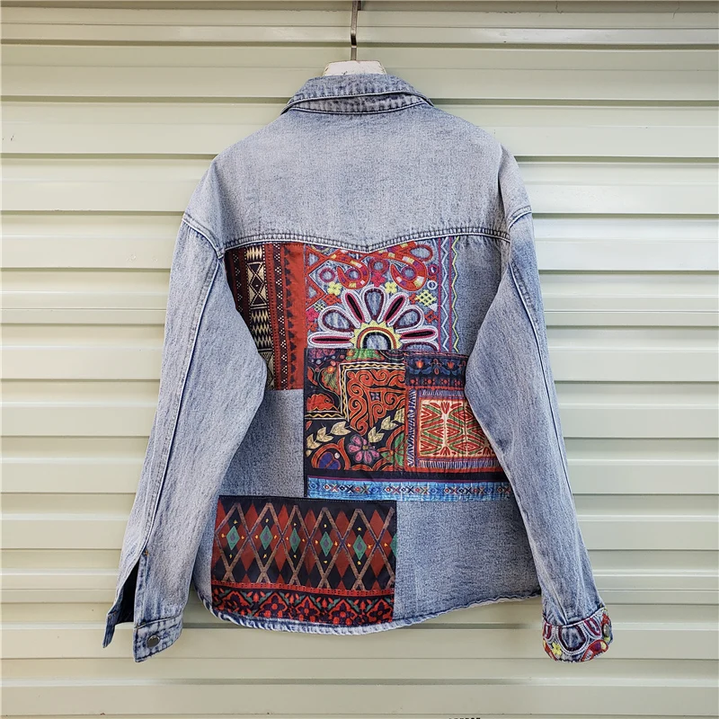 Bohemia Embroidery Splicing Bi - đánh giá và giá Embroidery Jacket Jeans