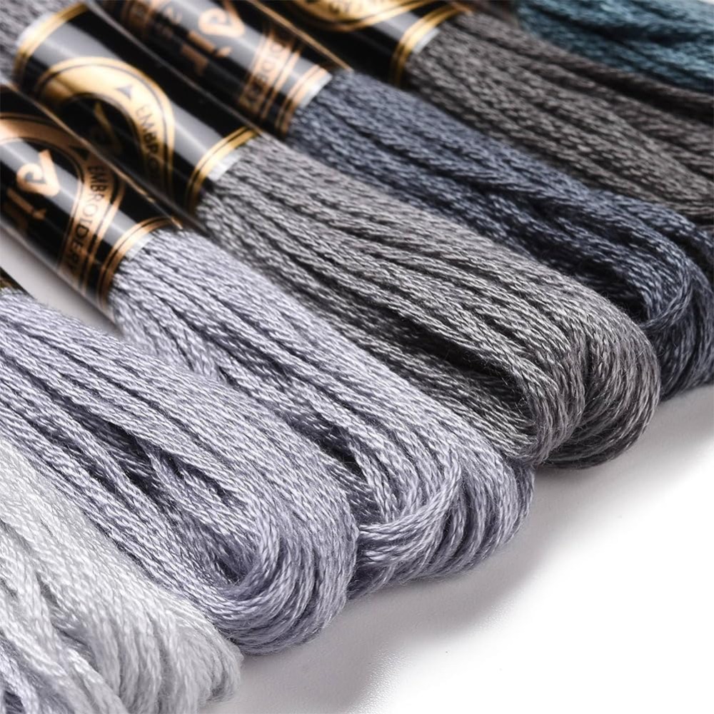 8 Skeins 70 Yards Grey Friends - đánh giá và giá Embroidery Stitch