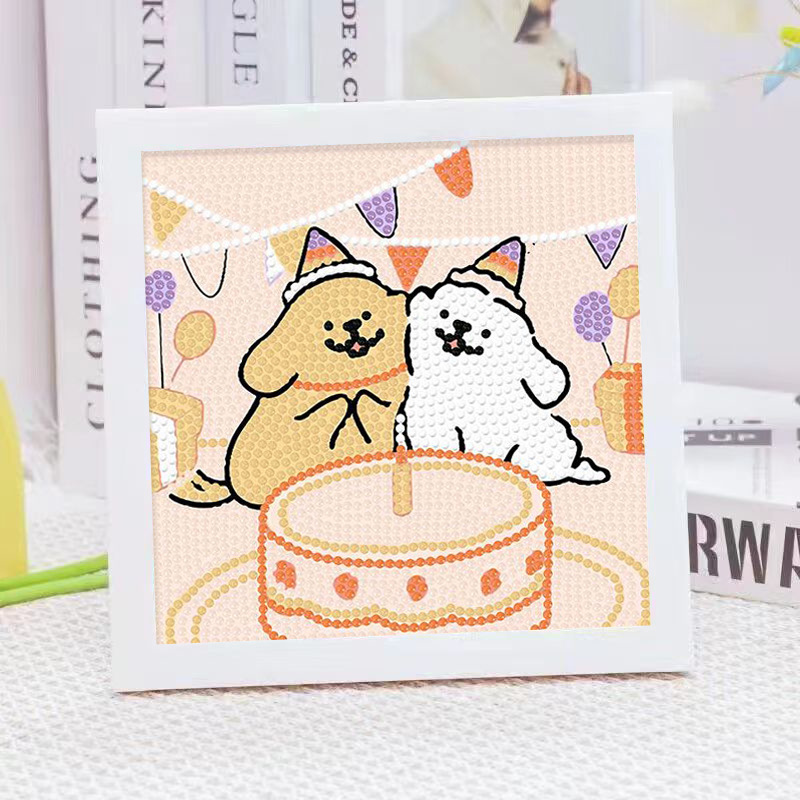 Cartoon Line Puppy Crystal Dia - đánh giá và giá Embroidery Ideas