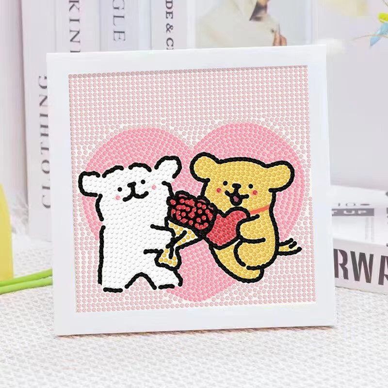 Cartoon Line Puppy Crystal Dia - đánh giá và giá Embroidery Ideas