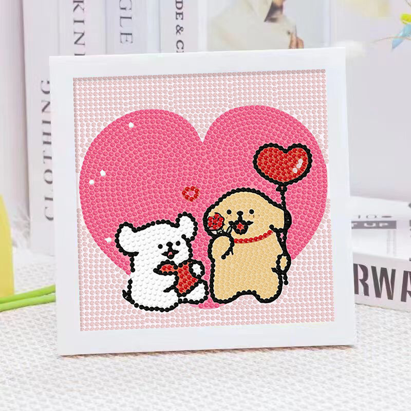 Cartoon Line Puppy Crystal Dia - đánh giá và giá Embroidery Ideas